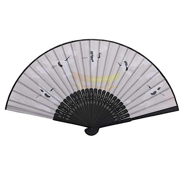 Japanese Crane Paper Folding Fan