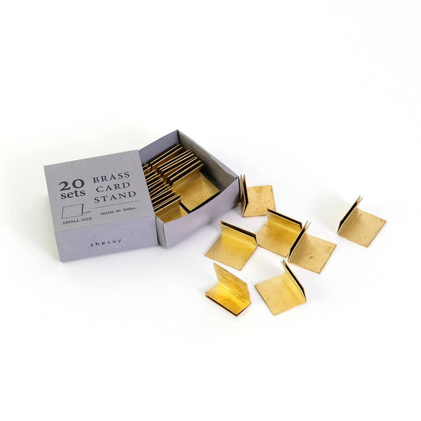 Brass Card Stand - Set of 20