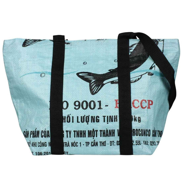Recycled Large Zip Shoulder Bag