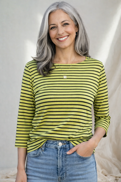 Striped Boatneck Tee
