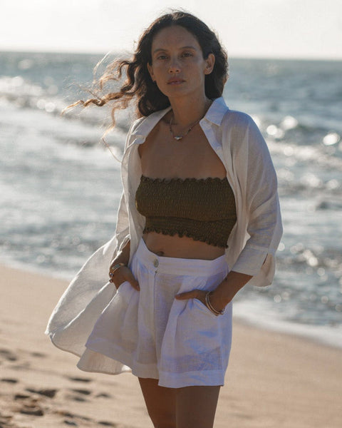 Betty French Linen  Shorts