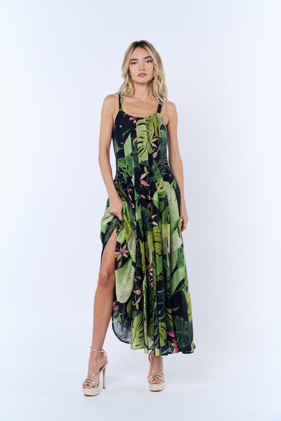 CEIBON Gusset Maxi Dress