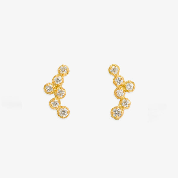 White Diamond Hydra Studs