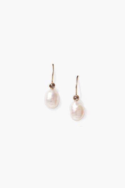 14K White Pearl Koloa Earrings