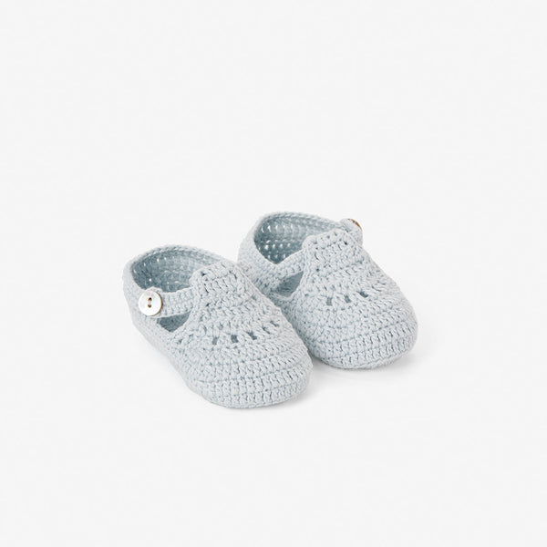 T-Strap Hand Crocheted Baby Booties