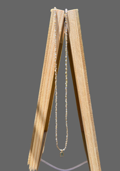 Tiny Labradorite Necklace