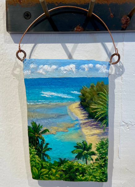 Fanny Bilodeau Oil Painting on Plaster of Paris