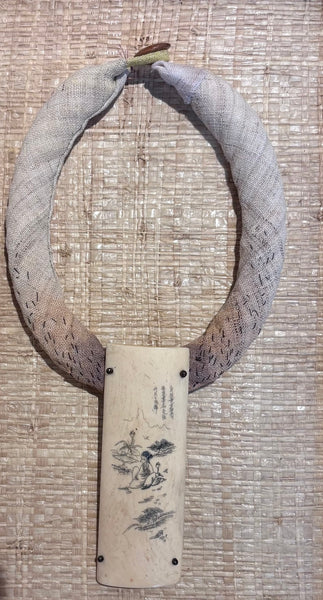 Vintage Carved Bone Choker