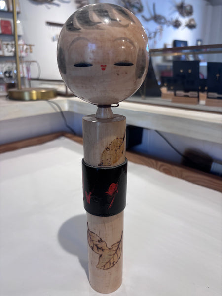 Large Signed  Kokeshi Doll