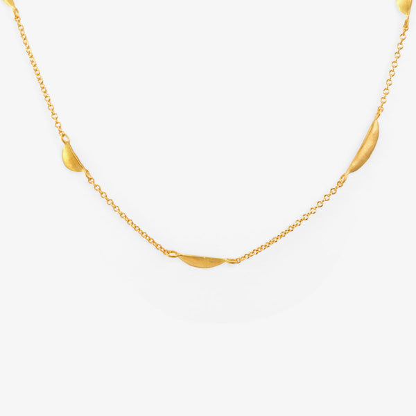 Spaced Crescent Necklace