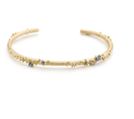 Sapphire Encrusted Cuff