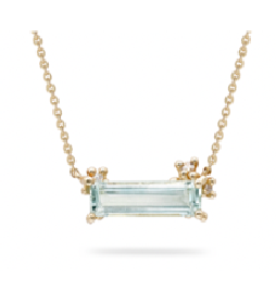 Encrusted Aquamarine Necklace