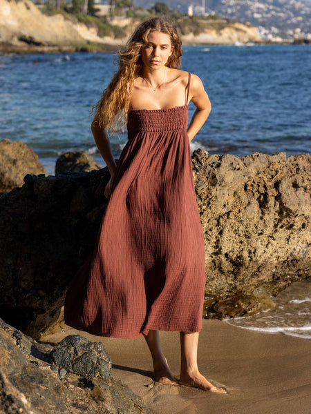 Kaya Smocked Maxi Dress