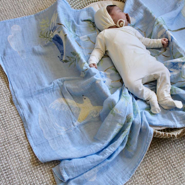 The Dove Muslin Blanket