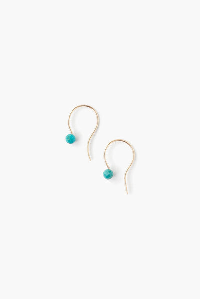 14k Turquoise Drop Earrings